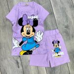 طقم بناتي قطن مشكل  Minnie