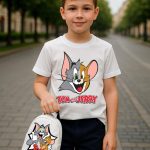 طقم صبياني مع شنطة  TOM and JERRY