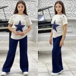 طقم بناتي قطن