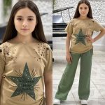 طقم بناتي قطن