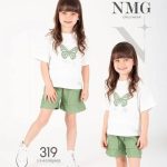 طقم بناتي قطن فراشة