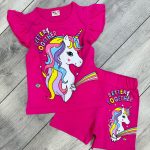 طقم بناتي قطن  Unicorn