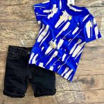 طقم صبياني مع شورت جينز