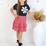 طقم بناتي وردة