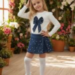 طقم بناتي تنورة