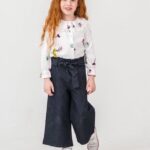 طقم جينز بناتي Flower